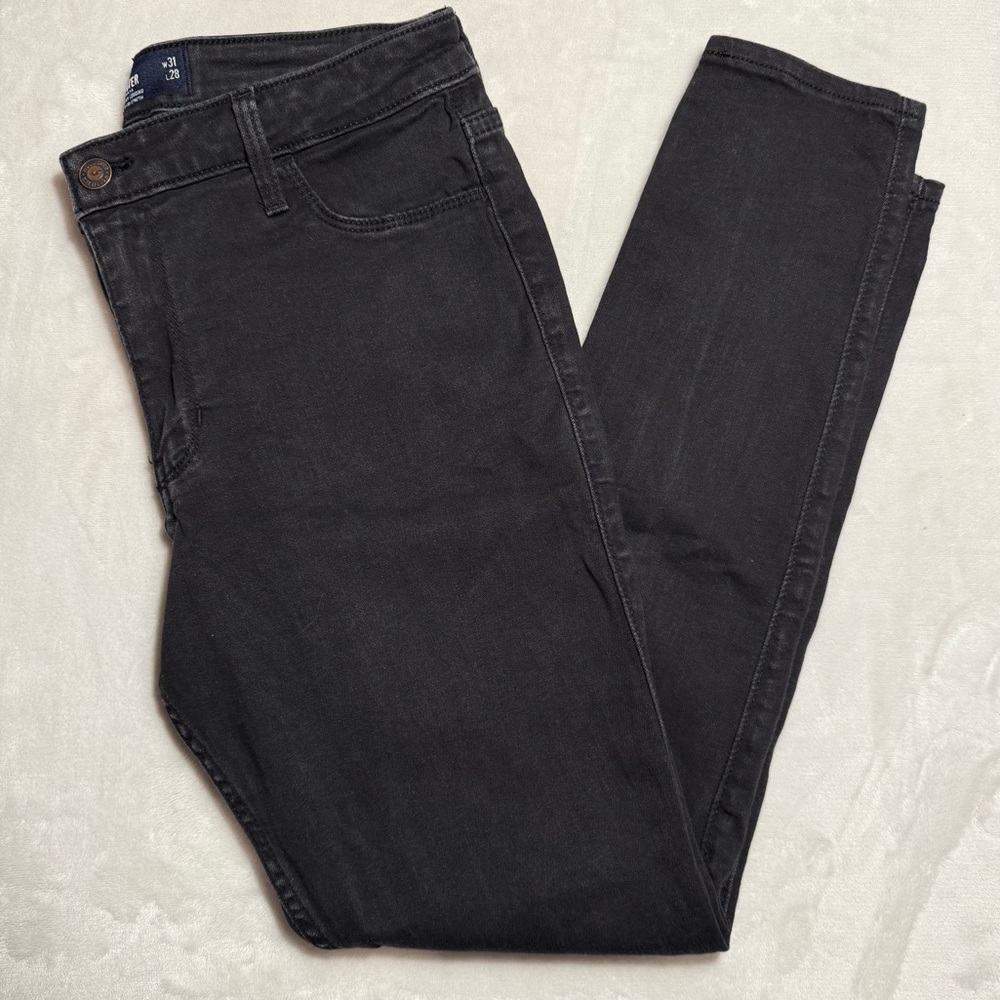 Hollister Black‎ Wash Skinny Stretch Comfort Jeggings Womens 13R